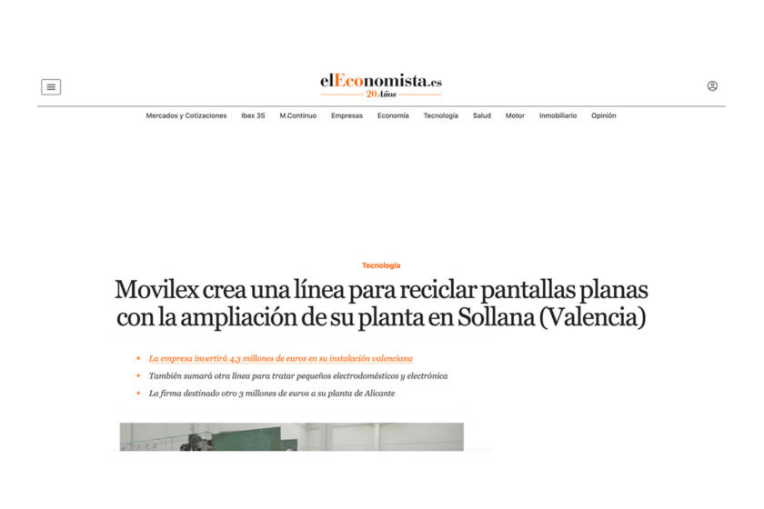 Movilex Valencia planta Sollana reciclaje RAEE